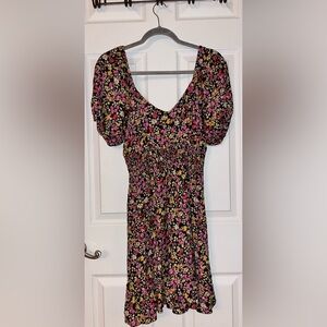 Billabong Floral Puff Sleeve Dress